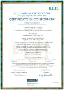 uni en iso 9001, accredia, capedil fiuggi, capedil srl, benteley soa, capedil soa, attestazione lavori pubblici